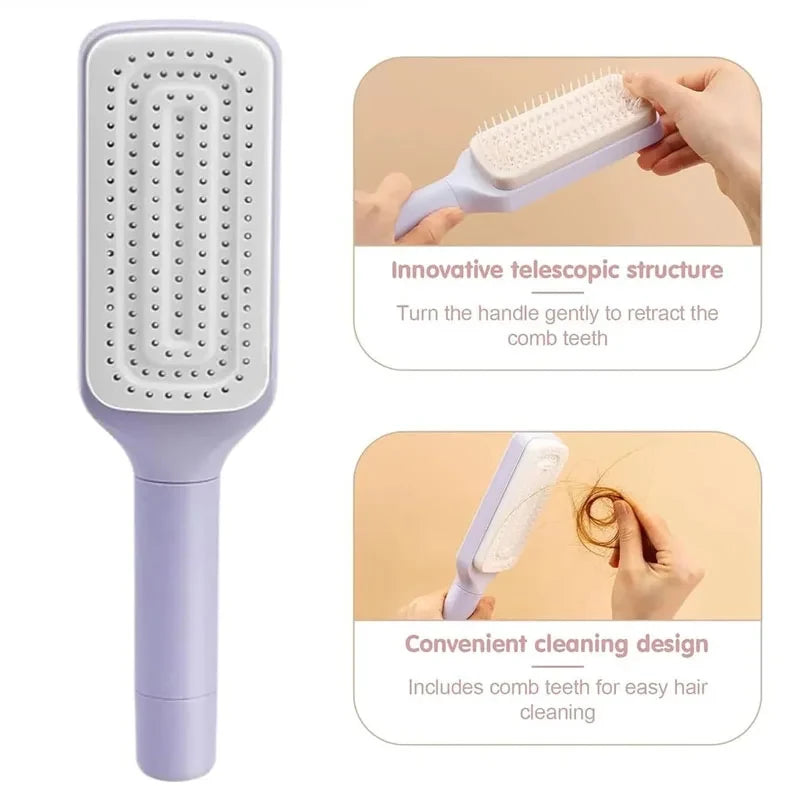 Self-Cleaning Massage Comb