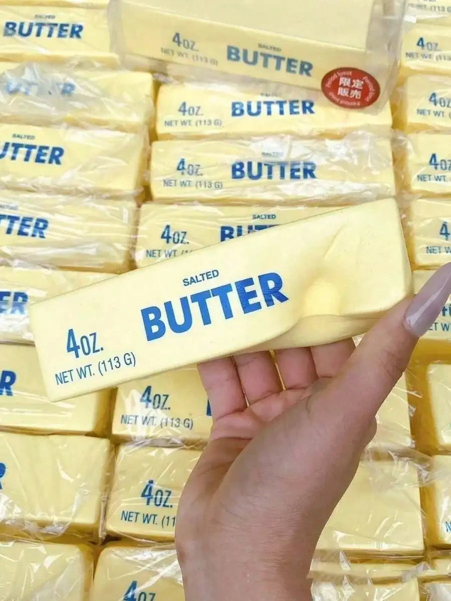 Butter Squishy Toy Yellow